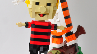 Calvin and Hobbes in Lego is just perfect